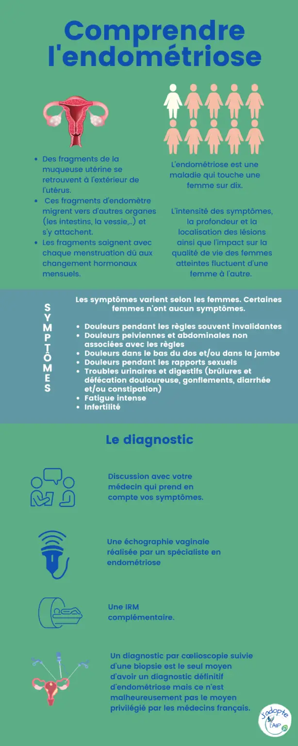 Infographie sur l'endométriose Page 1